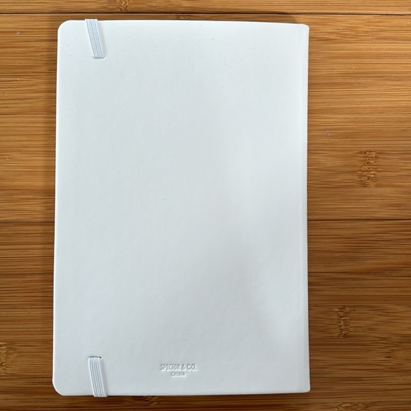 NWOT white leather journal - Picture 2 of 3